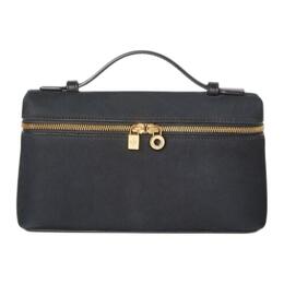 Loro Piana Сумка ExtraPocket из телячьей кожи, сумка через плечо, обычная женская, черная fao6351-804l