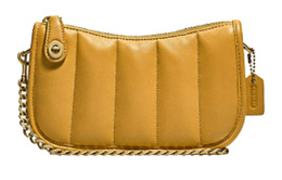 Coach Сумка-кошелек Swinger из овчины, женская, ярко-желтая, через плечо c3490-b4ua