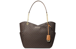Michael Kors Сумка-шоппер Jet Set Canvas, сумка-шоппер, женская, цвет «желудь», коричневая 35f1gtvt3b-brown