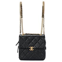Chanel Женский рюкзак из коровьей кожи 22P, черный as3108-b07628-94305