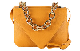 Bottega Veneta Женская сумка через плечо из телячьей кожи, желтая 667399-v12m0-7716
