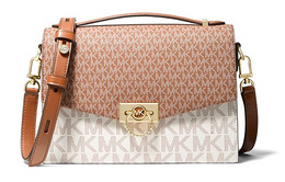 Michael Kors Сумка-мессенджер Hendri Canvas, сумка через плечо, среднего размера, женская, коричневого цвета 30h0g1hm6b-luggage