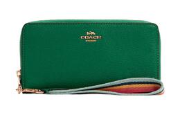 Coach Кошелек-клатч Trumpets из зернистой кожи, женский, зеленый c8277-imgrn
