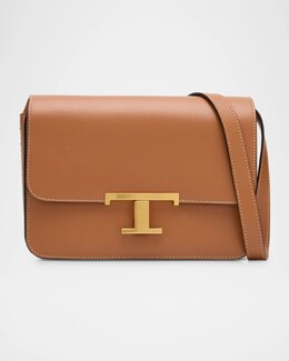 Кожаная сумка через плечо Micro T Tod's, цвет Kenia Scuro prod272690323 | kenia scuro