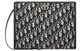 Christian Dior Сумка-клатч Montaigne Collection 30 Canvas для туалетных принадлежностей, цвет синий, джинсовый s2107utzq-m928