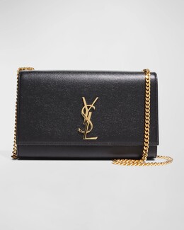 Сумка через плечо Kate Medium YSL из зерненой кожи Saint Laurent, цвет Black prod176900107 | black