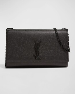 Сумка через плечо Kate Medium YSL из зерненой кожи Saint Laurent, цвет Black prod197160490 | black