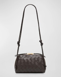 Кожаная сумка через плечо на молнии Bottega Veneta, цвет Fondant prod272400386 | fondant