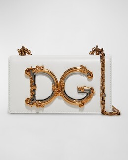 Кожаная сумка через плечо Barocco Dolce & Gabbana prod229170246 | black