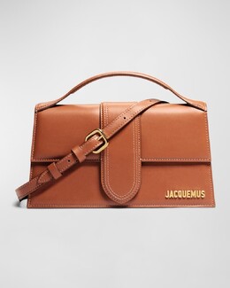 Кожаная сумка через плечо Le Grand Bambino Jacquemus prod254870366 | light brown