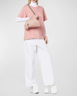 Маленькая стеганая кожаная сумка Stam Re-Edition Marc Jacobs, цвет Rose prod259910239 | rose