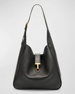Большая кожаная сумка-хобо Monarch Tom Ford, цвет Black prod269430326 | black