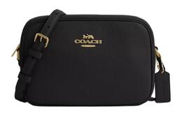 Coach Сумка для фотоаппарата Jamie Refined Pebble Pattern из кожи, сумка на плечо, сумка через плечо Trumpets, женская, золотая и черная cr110-imblk