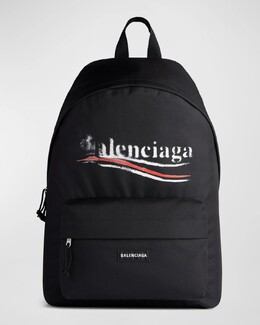 Мужской рюкзак Explorer из нейлона с логотипом Balenciaga, цвет 1090 Black prod272640493 | 1090 black