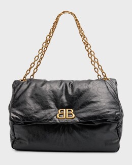 Большая сумка-цепочка Monaco Balenciaga, цвет 1000 Black prod271320150 | 1000 black