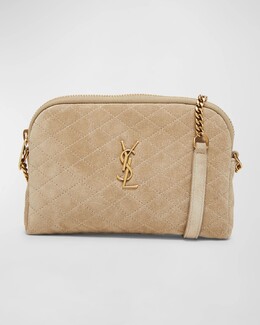 Сумка через плечо Gaby Mini YSL из стеганой замши Saint Laurent, цвет Matt Gold prod266060092 | matt gold