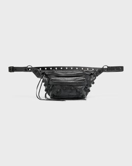 Мужская поясная сумка Le Cagole среднего размера Balenciaga, цвет 1000 Black prod263460111 | 1000 black