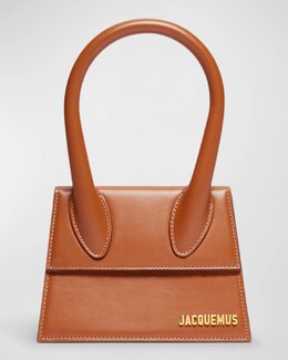 Сумка Le Chiquito Moyen с верхней ручкой Jacquemus, цвет Brown prod268450169 | brown