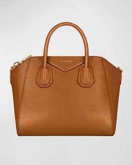Маленькая сумка Antigona из блестящей мятой кожи Givenchy, цвет Soft Tan prod271510378 | soft tan