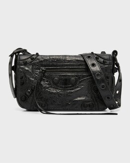 Мужская сумка с клапаном Le Cagole XS Balenciaga, цвет 1000 Black prod263460055 | 1000 black