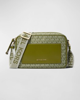 Большая сумка через плечо с монограммой Jet Set Michael Kors, цвет Smokey Oli prod271520154 | smokey oli