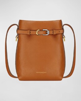 Сумка-чехол для телефона Voyou из блестящей мятой кожи Givenchy, цвет Soft Tan prod271510356 | soft tan