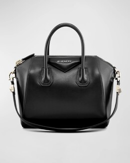 Маленькая кожаная сумка Antigona с верхней ручкой в ​​коробочке Givenchy, цвет Black prod179350998 | black