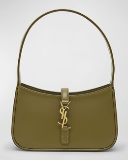 Сумка через плечо Le 5 A 7 Mini YSL из гладкой кожи Saint Laurent, цвет Vert Olive prod253270182 | vert olive