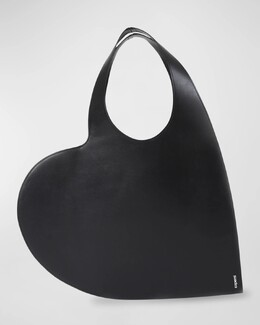Сумка-тоут Heart из телячьей кожи Coperni, цвет Black prod261290224 | black