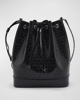 Сумка-мешок Le Monogram из кожи Spazzolato Saint Laurent, цвет Nero prod263610518 | nero