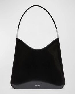 Сумка через плечо Sadie из лакированной кожи Saint Laurent, цвет Noir prod266060120 | noir