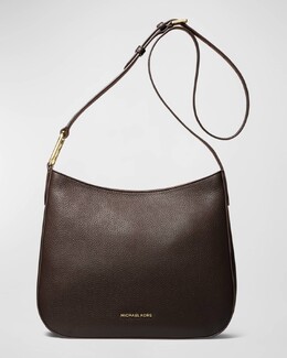 Большая кожаная сумка через плечо Kensington на молнии Michael Kors, цвет Black prod268830107 | black