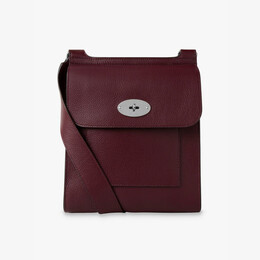 Маленькая кожаная сумка через плечо Antony Mulberry, черный r04380713 | black cherry