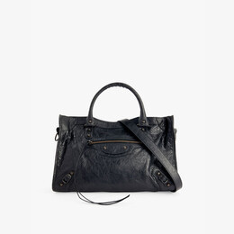 Сумка из кожи с верхней ручкой Le city Balenciaga, черный r04355262 | black