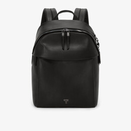 Кожаный рюкзак с фирменной табличкой Holland Tumi, черный r04365265 | black/gunmetal