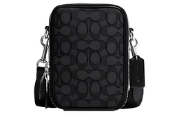 Coach Сумка через плечо Stanton Fabric с коровьей кожей, мужская, черная ch097-svo1u