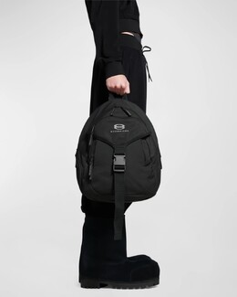 Мужской нейлоновый рюкзак Unity среднего размера Balenciaga, цвет 1000 Black prod272820628 | 1000 black
