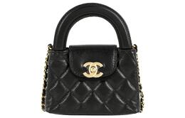 Chanel Клатч из коровьей кожи Litchi Grain, сумка на одно плечо, мини, женская, черная ap3435-b14269-94305