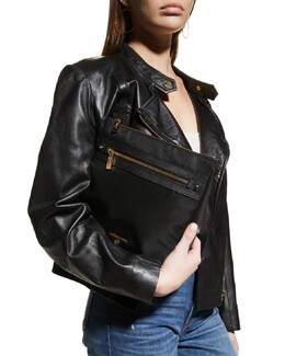 Нейлоновая сумка через плечо с молнией North-South Michael Kors prod252300412 | black
