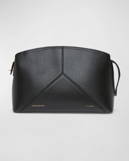 Кожаный клатч на молнии Victoria Beckham, цвет Black prod269620815 | black