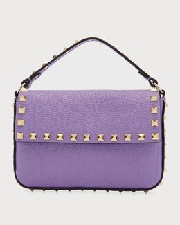Сумка через плечо Rockstud с верхней ручкой Valentino Garavani prod258320232 | black
