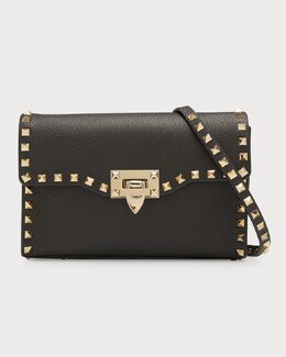 Сумка Rockstud среднего размера через плечо Valentino Garavani prod245240440 | black