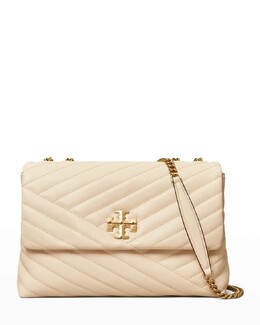 Стеганая трансформируемая сумка через плечо Kira Chevron Tory Burch prod251550213 | black