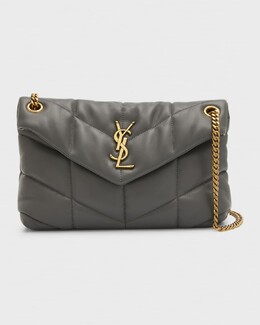 Маленькая сумка через плечо с цепочкой LouLou Saint Laurent prod231960071 | black