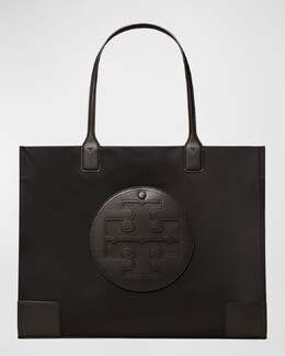 Большая сумка из переработанного нейлона с логотипом Ella Tory Burch prod250060009 | black