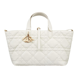 Christian Dior Сумка из коровьей кожи, женская, белого цвета, среднего размера m2821oshj-m030