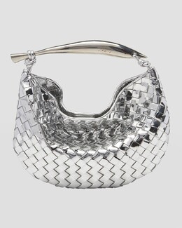 Сардиновая сумка Bottega Veneta, цвет Silver-Vintage prod268330229 | silver-vintage