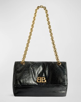 Маленькая сумка-цепочка Monaco Balenciaga, цвет 1000 Black prod265160051 | 1000 black