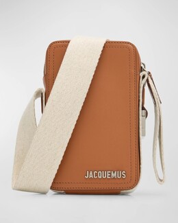 Мужская вертикальная сумка через плечо Le Cuerda Jacquemus, светло-коричневый prod272980024 | light brown