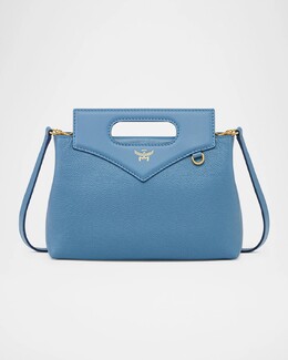 Кожаная сумка через плечо Diamond MCM, цвет Blue Heaven prod272980149 | blue heaven